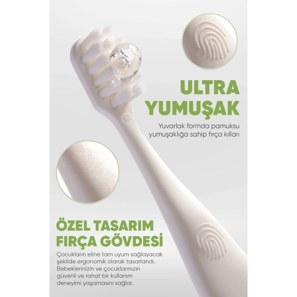 SET 3LÜ Panda Papağan Zebra Diş Fırçası