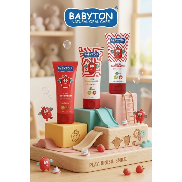 Doğal Çilekli 6 Yaş ve Üzeri Florürlü Diş Macunu 75 ml