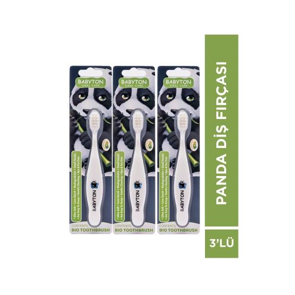 SET 3LÜ Diş Fırçası Panda