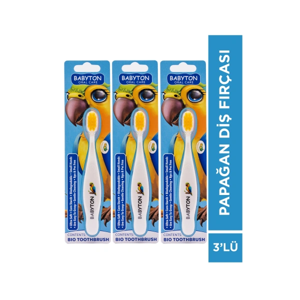 SET 3LÜ Diş Fırçası Papağan