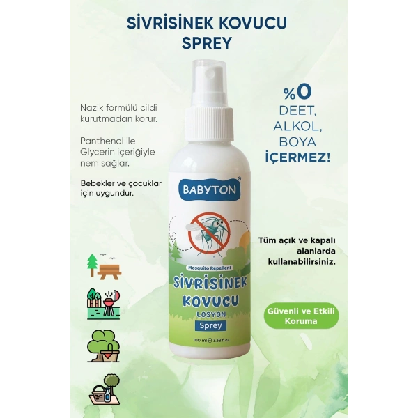 Sivrisinek Kovucu Sprey 100 ml+Sport Güneş Koruyucu Sprey 200 ml+After Sun 200 ml+Hero Stick XL 15 gr 4lü Set