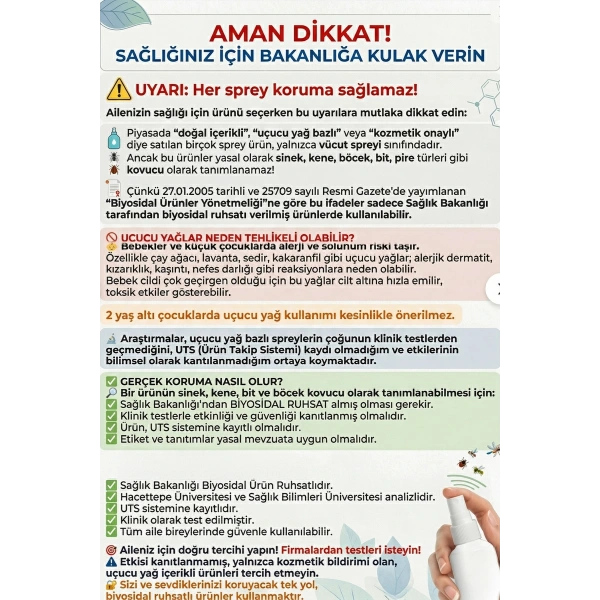 Sivrisinek Kovucu Losyon Sprey 100 ml 2li Set