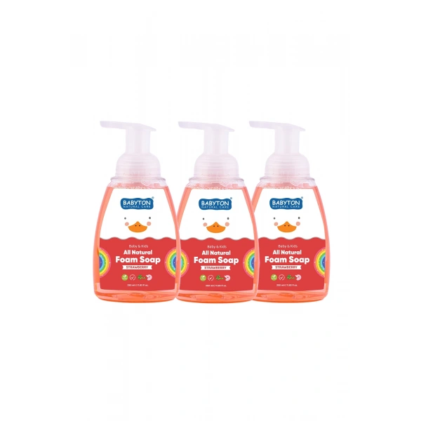 SET Çilekli Köpük Sabun 3lü Set 350 ml