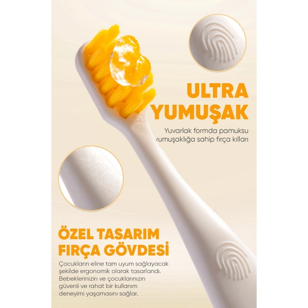 SET Muz Diş Macunu Florürsüz-Ekolojik Diş Fırçası Flappy