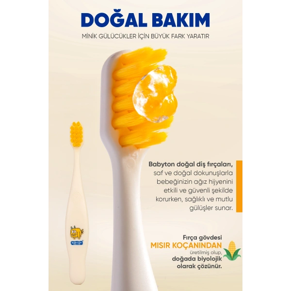 SET Muz Diş Macunu Florürsüz-Ekolojik Diş Fırçası Flappy