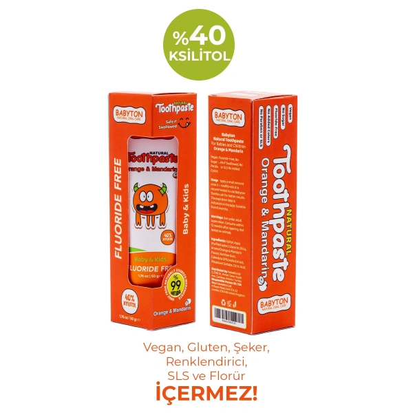 SET Portakal&Mandalina Diş Macunu Florürsüz - Ekolojik Diş Fırçası Lupy