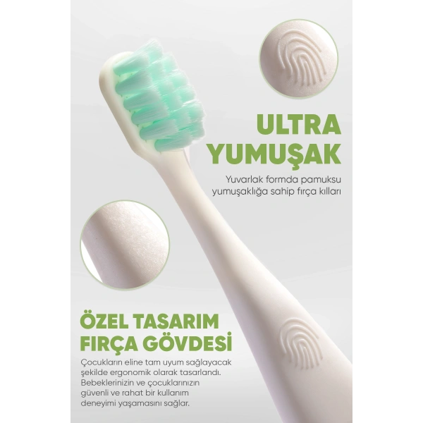 SET Çilek 2 Yaş Diş Macunu 75 ml -Ekolojik Diş Fırçası Griny 2li