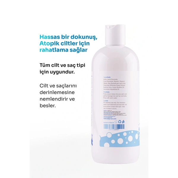 SET Atopik Ciltler İçin Saç ve Vücut Doğal Şampuanı 3lü Set