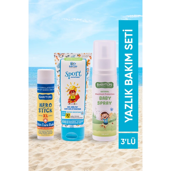 Bebek & Çocuk 3lü Yaz Sport Güneş Bakım Seti