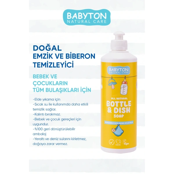 SET Emzik ve Biberon Temizleyici 3lü Set 500 ml