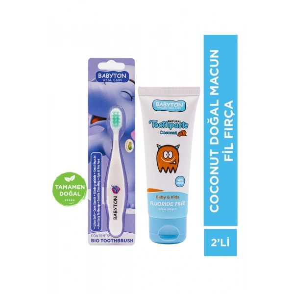 SET Hindistan Cevizi Diş Macun ve Fil Diş Fırça