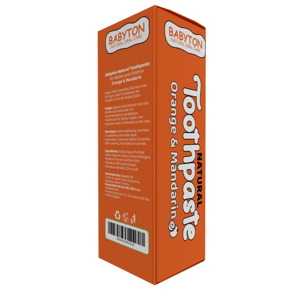 Babyton Doğal Portakal & Mandalina Diş Macunu Florürsüz 50 gr