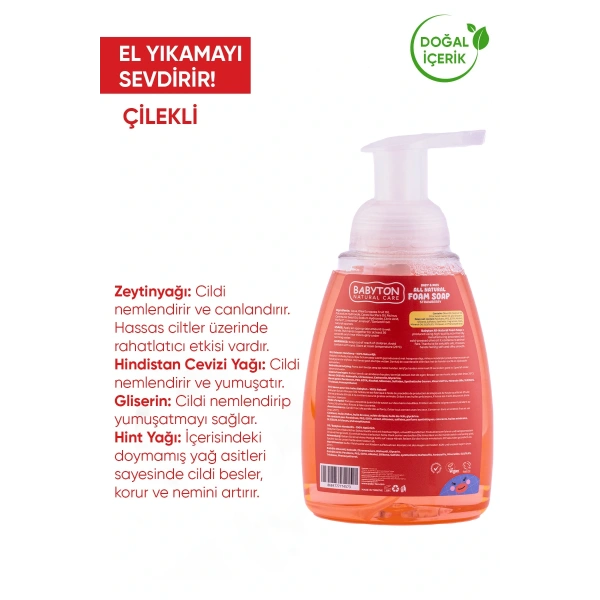 SET Çilek Köpük Sabun 2li Set 350 ml