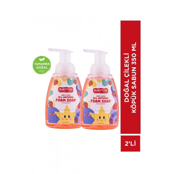 SET Çilek Köpük Sabun 2li Set 350 ml