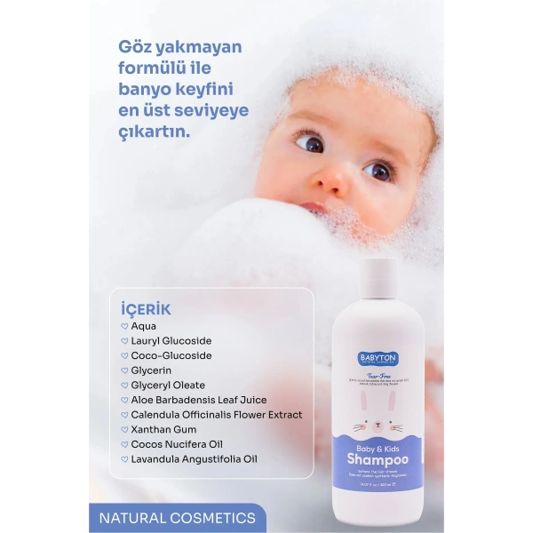 SET Göz Yakmayan Saç ve Vücut Şampuanı 3lü Set