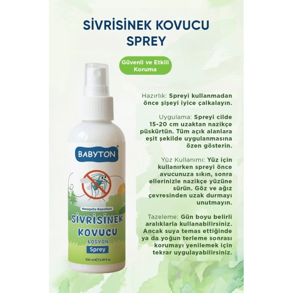 Sivrisinek Kovucu Sprey Losyon 100 ml
