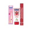 Doğal Çilek +6 Yaş Diş Macunu Florürlü -Ekolojik Diş Fırçası Pinky