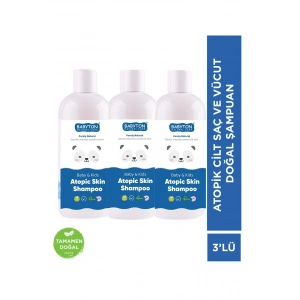 SET Atopik Ciltler İçin Saç ve Vücut Doğal Şampuanı 3lü Set