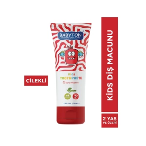 Doğal Çilekli 2 Yaş ve Üzeri Florürlü Diş Macunu 75 ml