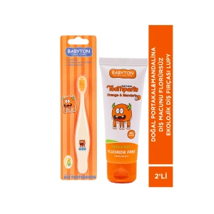 SET Portakal&Mandalina Diş Macunu Florürsüz - Ekolojik Diş Fırçası Lupy