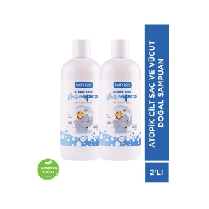 SET Atopik Ciltler İçin Saç ve Vücut Doğal Şampuanı 2li Set