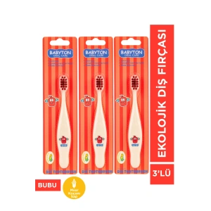 Ekolojik Diş Fırçası 3lü Set Bubu
