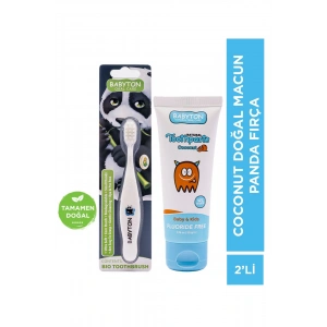 SET Hindistan Cevizi Diş Macun ve Panda Diş Fırça