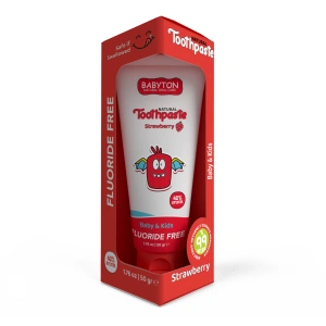 Babyton Doğal Çilek Diş Macunu Florürsüz 50 gr