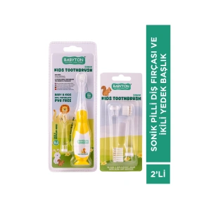SET Sonik Pilli Diş Fırçası ve İkili Yedek Başlık