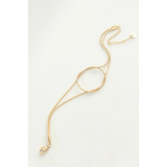 316L Çelik Gold Renk Düğüm Model Bileklik