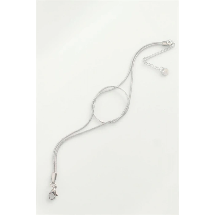 316L Çelik Gümüş Renk Düğüm Model Bileklik