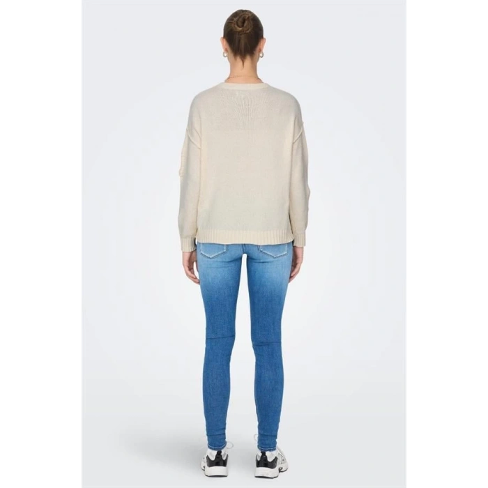 Harf Örgülü Örme Kazak