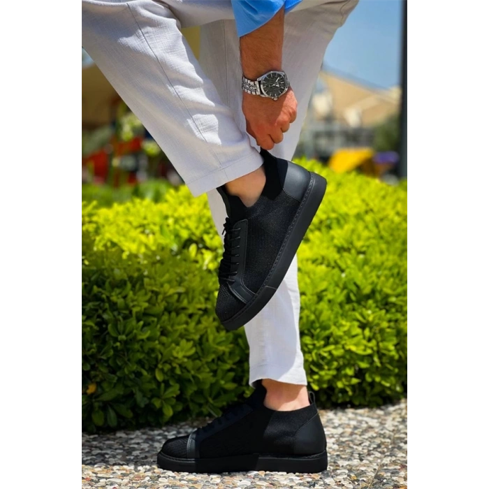 Kb-112  Kuback Siyah Siyah Tabantriko Bağcıklı  Günlük Erkek  Ayakkabı