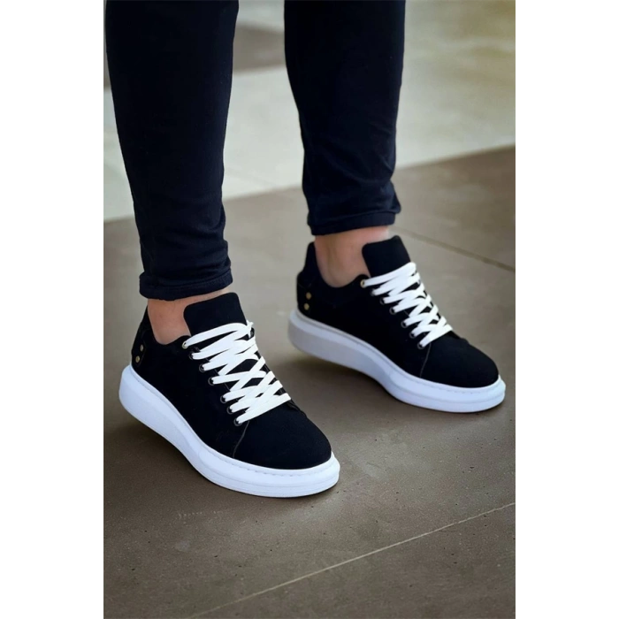 Kb047  Kuback Siyah Süet Günlük Erkek  Ayakkabı