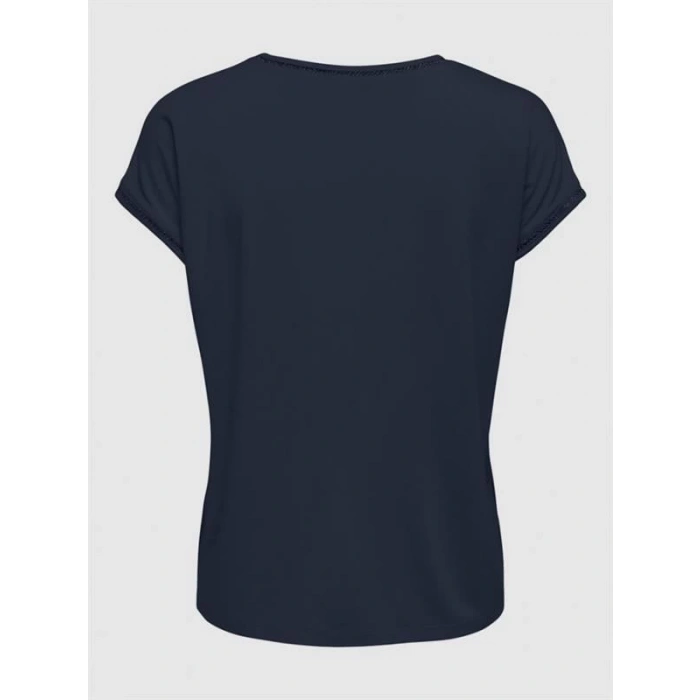 Viskon Yaka Dantel T-Shirt