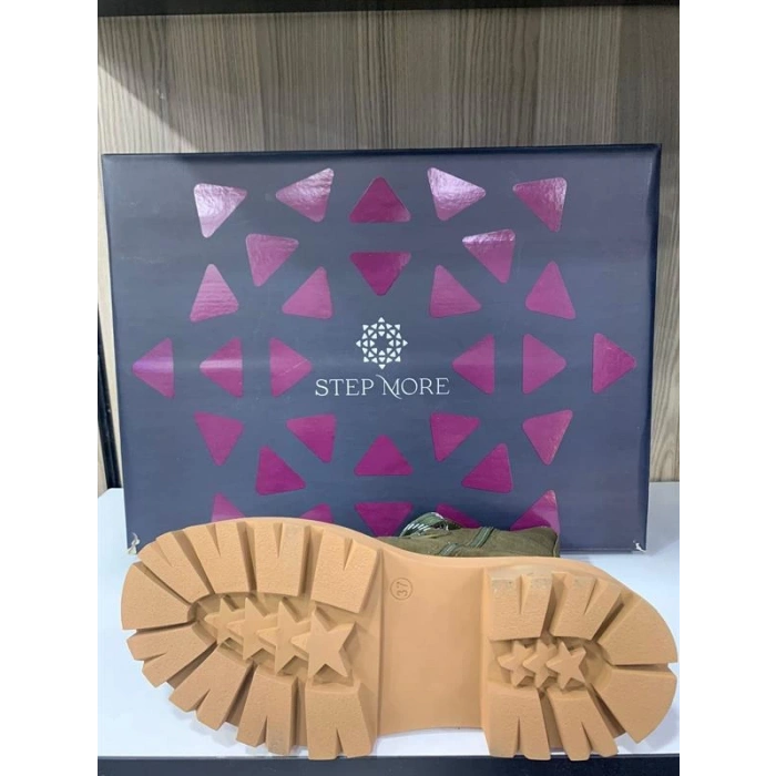 Z322412 Deri Bayan Fermuarlı Bot