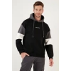 Parçalı Kapşonlu Sweatshirt