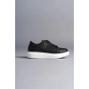 SLW151 Boost Bağcıklı Cilt Erkek Günlük Sneaker Ayakkabı CBT - Siyah