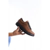 SLW151 Boost Bağcıklı Cilt Erkek Günlük Sneaker Ayakkabı CST - Taba