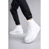 SLW207 Oslo Bağcıklı Cilt Erkek Günlük Spor Bot BT - Beyaz