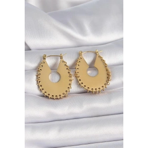 316L Çelik Gold Renk Kadın Küpe