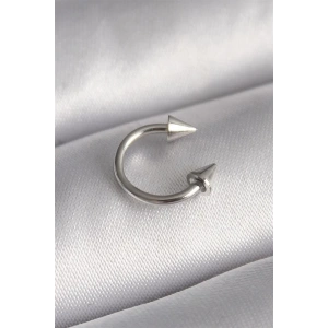 316L Çelik Gümüş Renk Halka Çivi Model Kadın Piercing