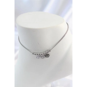 316L Çelik Gümüş Renk Yaşam Ağacı Model Kadın Halhal