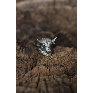 Ayarlanabilir Bufalo Tasarımlı Erkek Yüzük