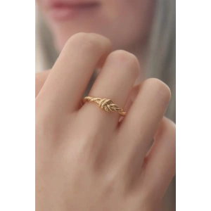 Gold Renk Halat Düğüm Model Kadın Yüzük
