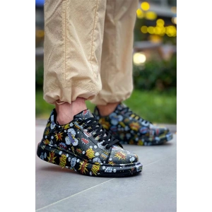 Kb-X500  Kuback Siyah Boom  Bağcıklı  Günlük Erkek  Ayakkabı