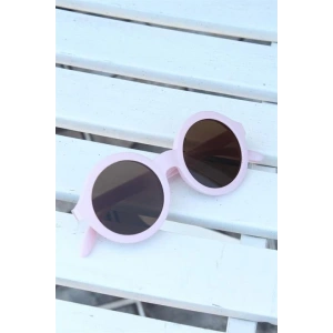 Pembe Renk Yuvarlak İskandinav Çocuk Gözlüğü