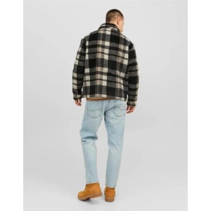 Yün Görünümlü Ekose Ceket