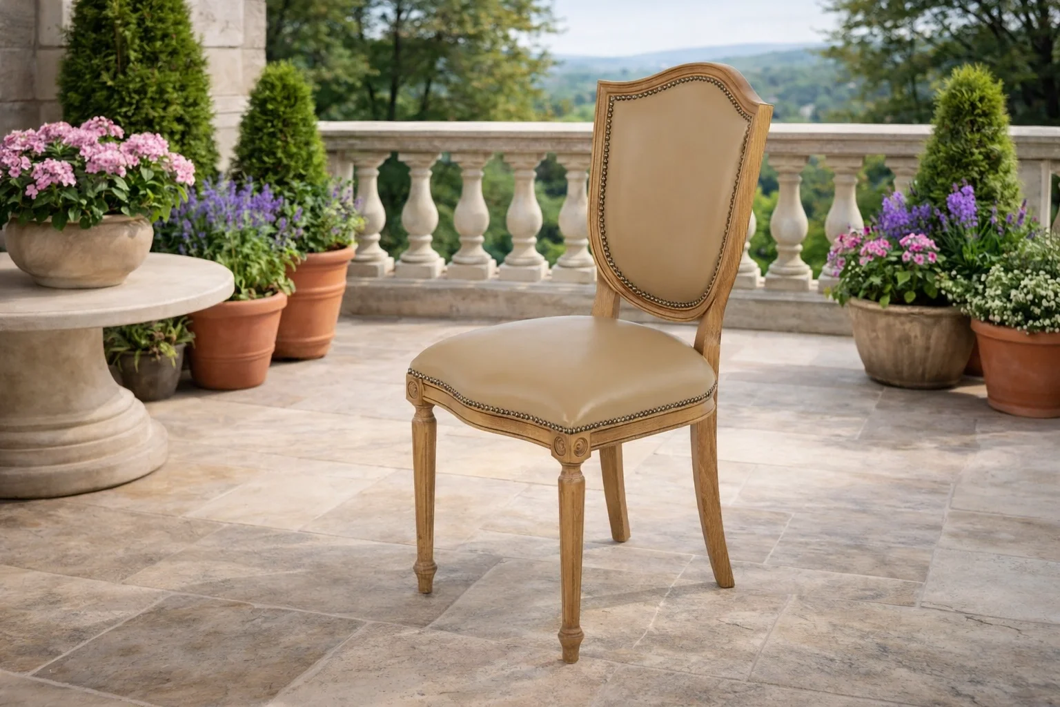 KUPA Kolsuz Tornalı Sandalye - Ahşap Bahçe ve Teras Mobilyası