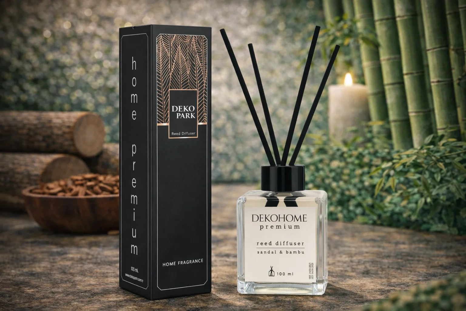 Dekohome Sandal & Bambu Oda Kokusu (100 ml)